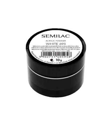 Semilac 693 Acrylic Powder White, 10g