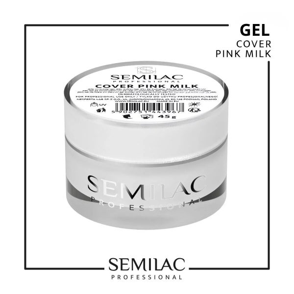 Semilac Professional Builder Gel Cover Pink Milk 45g